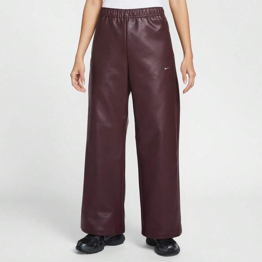 Nike 女士 AS W NSW KTMH WVN MR PANT GCEL 运动皮裤 IQ4940-652 - 紅色 - 查看 1