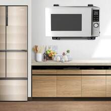 HOHOBLA 304 Stainless Steel Sturdy Microwave Shelf, Bracket Wall Mount Kit Foldable Stretch Wall Mounted Rack Shelf Oven Stand Shelf Rack 2 Piece With Screws - As Shown - View 6