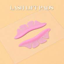 1 Pair/2pcs Purple Petal Silicone Eyelash Pad, Eyelash Extension Pad, Eyelash Pad, Eyelash Extension Pad, Eyelash Patch - Pink - View 6