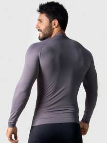 Men's Thermal Polyamide Shirt With UV50 Protection - RCL Modas - 灰色 - 查看 3
