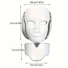 Red Light Therapy Face Mask For Facial Care, LED Facial Light Therapy, Infrared Face Mask, Suitable For Home, Work, Travel, Yoga, And As A Gift For Women - 美規A型插(110-127V) - 查看 2