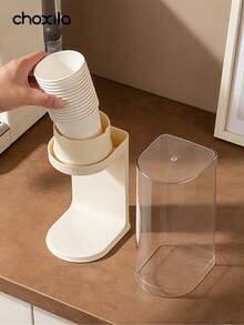 1 Peça Suporte de Armazenamento para Copos de Papel, Suporte para Copos Descartáveis, Caixa de Armazenamento Doméstica Sem Furação, Suporte para Copos de Papel para Cafeteria Comercial, Bar e Restaurante, Adequado para Armazenamento de Canto de Café, Reuniões Familiares e Presentes de Feriado - rack de armazenamento - Visão 5