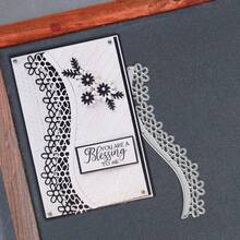 Creative Flower Cutting Dies, DIY Scrapbooking Album And Embossing Stencil, Greeting Card Making Tool, Card Paper Cutting Crafts ,Gift Card Making Template Die Cuts. - Silver - View 6