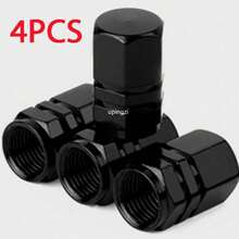 4pcs Hexagonal Tire Valve Caps - Aluminum Alloy Automobile Car Wheel Tire Valve Stem Dust Covers For Cars, Motorcycles, Trucks, Bicycles - Multicolor - View 12