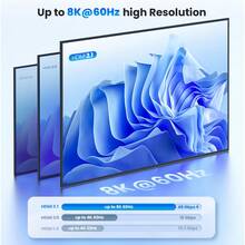 Llano HDTV 2.1 Switch, 4 In 1 Out 8K HDTV Switch With IR Remote Control, Supports VRR, CEC, HDR, Dolby Atmos, 4K@120Hz HDTV Switch Selector - Silver-4K - View 11