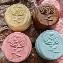 新款逼真巧克力玫瑰慢回弹软萌减压捏捏乐，桌面摆件，逼真玫瑰蜡封慢回弹减压捏捏乐，PU材质减压捏捏乐 - 彩色 - 查看 2