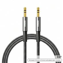 REMAX CB08 (3,5 m) Windgeschwindigkeit 3,5 m auf 3,5 m Anschluss Audio-Adapterkabel 1,2 m, hochauflösende Klangqualität, keine Wiedergabeverzögerung, robust und langlebig, weitgehend kompatibel, Kopf aus Aluminiumlegierung, kratzfest und verschleißfest. - Schwarz - Übersicht 1