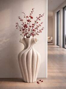 1 قطعة إناء زهور مدمج بارتفاع 20 سم، مناسب لديكور سطح الطاولة مع الزهور الجافة أو الطازجة، تصميم سطح مطفي، طراز حديث يناسب ديكور المنزل للشباب والبالغين والمراهقين - متعدد الألوان - مشاهدة 19