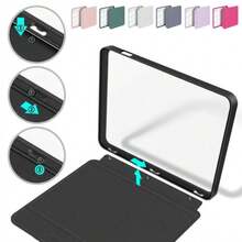 For KOBO Libra Color/2 7 Inch E-Reader Case Magnetic Cover N428 N418 Acrylic Split Protective Shell Auto Wake/Sleep 360 Rotation Detachable - Multicolor - View 4