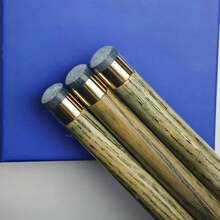 3 pezzi di punte per stecche da biliardo da 11 mm, punte professionali per snooker e biliardo americano, in materiale di alta qualità in pelle di mucca, punta da stecca da biliardo da 11 mm, punta fatta a mano, con forma arcuata - 11 mm - 3 pezzi - Visualizzare 2