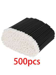 500pcs/Pack Disposable Lip Applicator - Lipstick Gloss Makeup Brush Tool Set