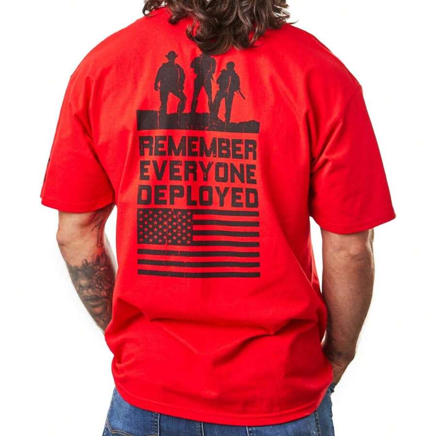 Bone Head Outfitters R.E.D. Soldiers-Remember Everyone Deployed R.E.D. Friday T-Shirt - màu đen - Xem 1