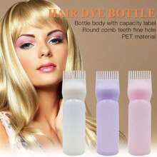 一套包含发根涂抹刷、发根涂抹瓶和染发剂涂抹瓶的套装——集发根涂抹瓶、头皮按摩刷、头皮清洁器和头部按摩器于一体，可舒缓压力、促进头发生长，男女通用沐浴刷——让您的洗发日更轻松快捷，适合在家打造沙龙级发型，美发造型套装，美发工具 - 彩色 - 查看 7