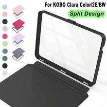 Ốp lưng máy đọc sách điện tử KOBO Clara Color/2E/BW 6 inch, có nam châm, mã sản phẩm N365 N367 N506, chất liệu acrylic, có thể tháo rời, chia làm hai phần, tự động bật/tắt màn hình và xoay 360 độ. - Nhiều màu - Xem 2