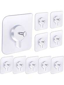 1pc/8pcs/15pcs/20pcs No-Nail Photo Frame Hooks - No-Nail Photo Frame Album Wall Hanging Hooks - Multicolor - View 5