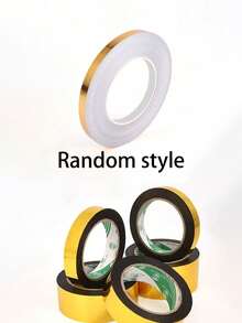 1 Roll Kitchen Caulk Strips, Self-Adhesive Mold & Oil Proof Tile Caulk For Living Room Floor, Jewelry Box Decor Stickers, Waterproof Floor & Wall Crevice Filler Tape, 50m - Multicolor - View 3