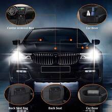 3 Pcs Press-Type Flip-Top Car Trash Can, Mini Space-Saving Garbage Bin With 30 Garbage Bags, Leak-Proof Odor-Resistant, Durable & Easy To Clean - Vehicle-mounted Trash Cans - View 6