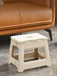 1pc Lightweight Foldable Mini Foot Stool - Sturdy & Durable, Height Adjustable, Ideal For Home, Kitchen, Bathroom, Fishing & Outdoor Adventure - Non-Slip, Easy Storage, Space-Saving