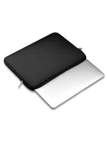 1pc Solid Color Casual Laptop Sleeve Bag For 11.6/12.5/13.3/14/15.4/15.6 Inch Notebooks - Black - View 4