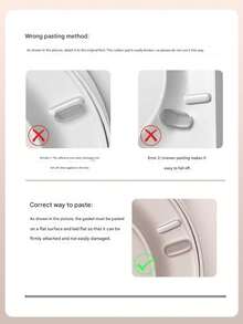 1pc Nano PU Anti-Collision Sticker, Invisible And Transparent, A Noise-Dampening Wonder. Suitable For Toilet Seats And Furniture. - Multicolor - View 7