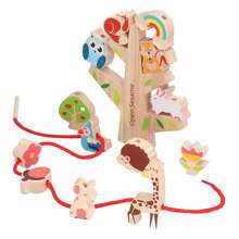 Stacking Toys Wooden Balancing Stacking Game Toys Animal Building Blocks for Kids - Multicolor - Ver 1