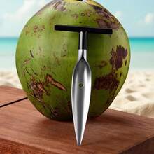 1pc Stainless Steel Coconut Shell Opener, Designed Specifically For Opening Coconut Shells - Multicolor - View 2