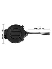 Tortilla Press, 10 Inch Tortilla And Roti Maker, Cast Iron Heavy Duty Tortilladora Press, Pre-Seasoned Pataconera Maker With 100 Pcs Parchment Paper, Dough Maker For Flour Tortilla, Tawa, Silver - màu đen - Xem 10