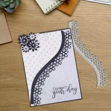 Creative Flower Cutting Dies, DIY Scrapbooking Album And Embossing Stencil, Greeting Card Making Tool, Card Paper Cutting Crafts ,Gift Card Making Template Die Cuts. - Silver - View 8