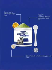 Pet Dental Powder - Proszek do czyszczenia zębów dla zwierząt domowych, usuwający plamy i kamień nazębny, odświeżający i odświeżający oddech, delikatna pielęgnacja jamy ustnej zwierząt, produkt do czyszczenia i pielęgnacji zębów dla psów/kotów - odświeża oddech, zapobiega chorobom dziąseł, wspomaga zdrowie jamy ustnej, usuwa płytkę nazębną i kamień nazębny, odpowiedni dla wrażliwych dziąseł, łatwy w użyciu proszek do czyszczenia zębów dla psów/kotów, produkty do pielęgnacji zębów dla psów, artykuły do higieny jamy ustnej zwierząt domowych - Wielokolorowe - Zobacz 10
