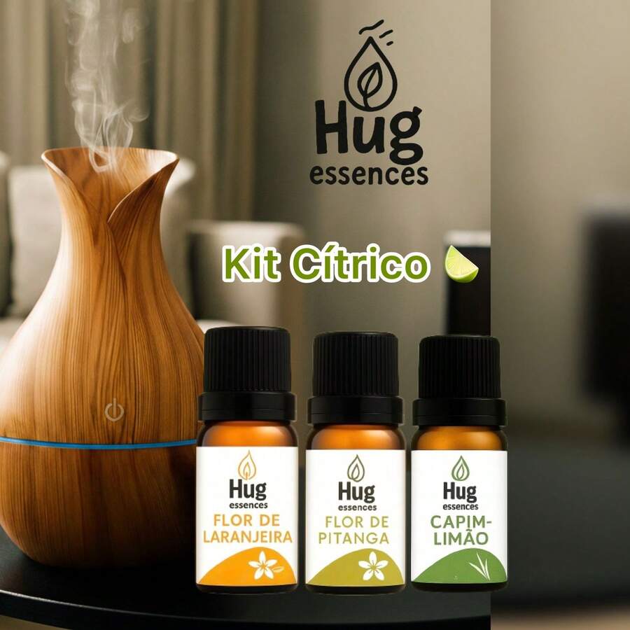 Ultrasonic Wooden-Type Humidifier/Aroma Diffuser With USB And Colorful LED - 透明花瓶 + 3 顆香氛 - 查看 1