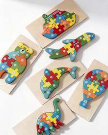 Kids Pegged Puzzles - Redwood - View 1