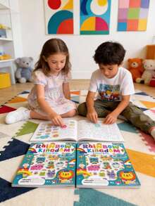 Libro Infantil "My Giant ABC" – Aprende el Abecedario de Forma Divertida - Azul menta - Ver 2