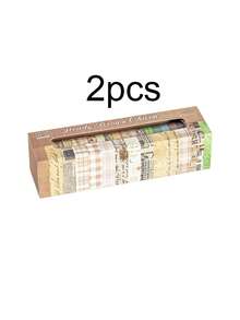 20卷/盒光影条纹系列胶带，彩色设计，适用于手册制作、景观美化等场合的纸质胶带，适合返校季、礼品包装和装饰，是送给朋友的完美礼物！ - 彩色 - 查看 25