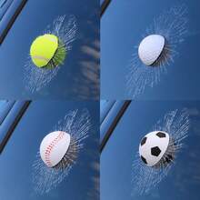 3D精灵球汽车贴纸，创意网球造型车窗贴花，可移除防水汽车玻璃装饰贴纸，适用于轿车、SUV、卡车、面包车，卡通游戏风格汽车配件，DIY个性化汽车装饰贴纸 - A - 查看 7