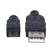 Cable USB Micro-B de alta velocidad para dispositivos - Negro - Ver 3