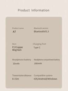 TWS Wireless Bluetooth Earbuds, In-Ear Design, Sweat-Proof, HD Microphone, Compatible With Android & IOS Devices, Premium White, Ideal For Sports And Everyday Use