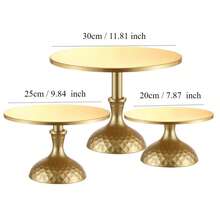 1pc Iron Cake Stand, Tall & Short Cake Display Rack, Wedding Dessert Table, Cake Tray Display Stand, Suitable For Weddings, Events, Birthday Parties, Holiday Gatherings - Multicolor - View 2