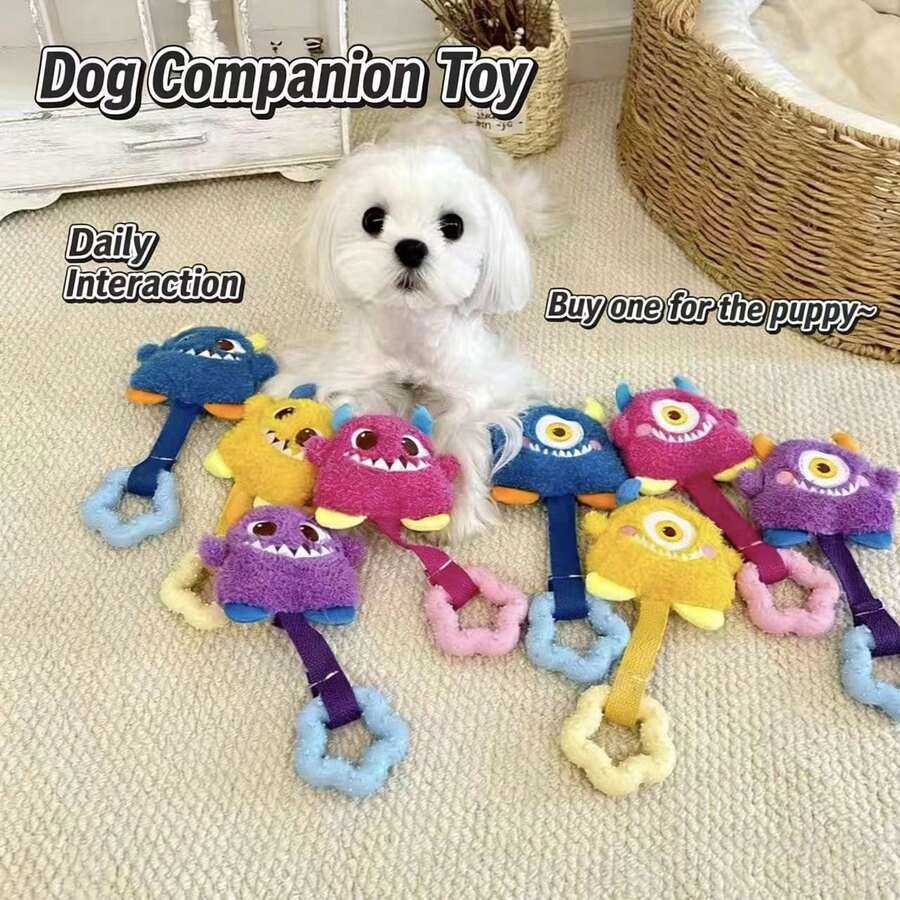 Squeaky Dog Chew Toys - Dog Dental Chew Toys - Controls Tartar, Cleans Teeth, Satisfies Dogs' Natural Chewing Needs, And Promotes Fresh Breath - Multicolor - View 1