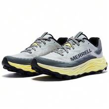 MERRELL AGILITY PEAK 6 织物户外徒步鞋，防滑耐用，低帮登山鞋，女款 - 淺灰黃 - 查看 2