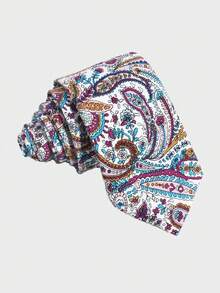 1 chiếc cà vạt nam kiểu Bohemian họa tiết Paisley, thoải mái và đa năng, phù hợp cho trang phục hàng ngày, dự tiệc, hẹn hò, du lịch và nghỉ lễ. - Hương vị hạt điều - Xem 9