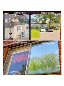 5m X 50cm Película Espejo Privacidad para Ventana Reflectante Antirayas Aisla Calor y Rayos UV - Plateado - Ver 7