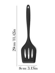 Bộ thìa silicon - Chịu nhiệt, chống dính, màu đỏ và đen, dụng cụ nấu ăn nhà bếp lý tưởng. - Nhiều màu - Xem 7
