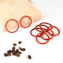 43.6*35.2*4.2MM Silicone O-Ring Seal Replacement Gasket Seal Rings Coffee Machines Espresso Maker Seal Rings Compatible With - Red - View 2