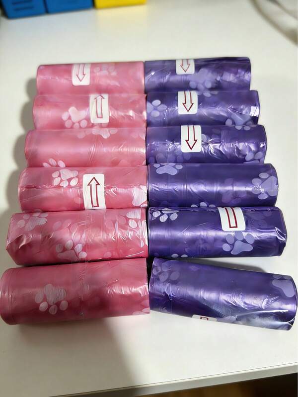 150pcs/10rolls Strawberry Scented Pet Waste Bags - Effectively Prevent Odor, Leak-Proof & Reinforced Design. Ideal For Cleaning Cat/Dog Poop And Household Cleaning.