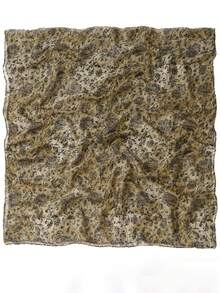 1pc New Fresh And Simple Bali Yarn Printed Scarf For Women's Summer Sunscreen, Casual Thin Shawl, Daily Travel, Beach Outfit, Festival Gift - Multicolor - View 3