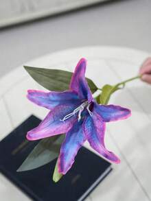 1 Peça Lírio de Seda Vintage Artificial, Adequado para Decoração de Mesa de Sala de Estar, Decoração Doméstica, Decoração de Casamento, Flores de Casamento, Presente do Dia dos Namorados - Multicolorido - Visão 17