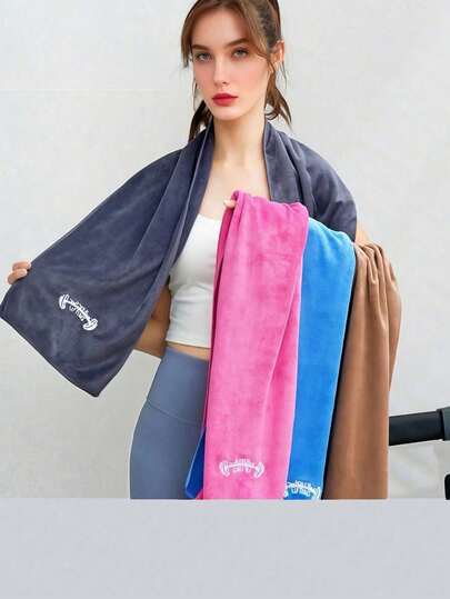 Sports Towels, Large Rectangular Sports Towels, Gym Wiping Soft Towels, Quick Drying Absorbent Bath Towels, Sweat Absorbing Fitness Towels, Gym Towels, Sweat Absorbing Wet Wipes, Soft Gym Towels, Bath Towels, Running Towels, Yoga And Pilates Towels, Outdoor Sports Towels, Suitable For All Seasons, Length 110 Cm 43.3 In, Width 25 Cm 9.84 In