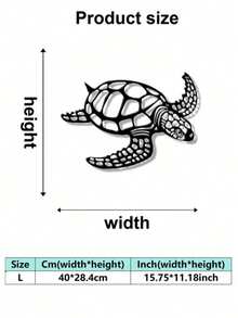 1pc Vintage Metal Sea Turtle Wall Art Decor, Coastal Decor Wall Hanging, Ocean Inspired Design, High Quality Durable Metal Art Wall Decor, Suitable For Indoor/Outdoor Wall Decoration, Home Decor, Bedroom, Living Room, Garden, Patio, Ideal Housewarming, Holiday, Birthday Gift - Multicolor - View 17