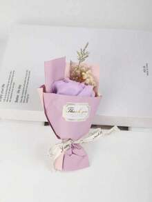 1件装香皂花束，包含玫瑰、向日葵、雏菊等多种花材，香皂花束礼品配件，适合作为情人节、母亲节、婚礼、周年纪念日、节日礼物或情人节礼物。 - 彩色 - 查看 8