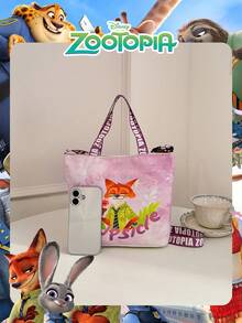 Disney 1 Chiếc Túi Xách Thời Trang Họa Tiết Zootopia Chính Hãng, Túi Đeo Vai Đa Chức Năng Nhẹ, Dây Đeo Điều Chỉnh Được, Túi Đeo Chéo Dành Cho Nữ/Bé Gái, Thích Hợp Cho Hàng Ngày/Đi Chơi/Mua Sắm - Nhiều màu - Xem 5